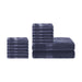 Ultra-Soft Rayon from Bamboo Cotton Blend Bath and Face Towel Set - RoyalBlue