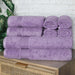 Egyptian Cotton Highly Absorbent Solid 8 Piece Ultra Soft Towel Set - Royal Purple