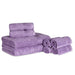 Egyptian Cotton Highly Absorbent Solid 8 Piece Ultra Soft Towel Set - Royal Purple