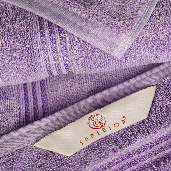 Egyptian Cotton Highly Absorbent Solid 12-Piece Ultra Soft Towel Set - Royal Purple