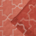 Embroidered Quatrefoil Sheer Grommet Curtain Set - Rust