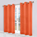 Solid Machine Washable Room Darkening Blackout Curtains, Set of 2 - Rust