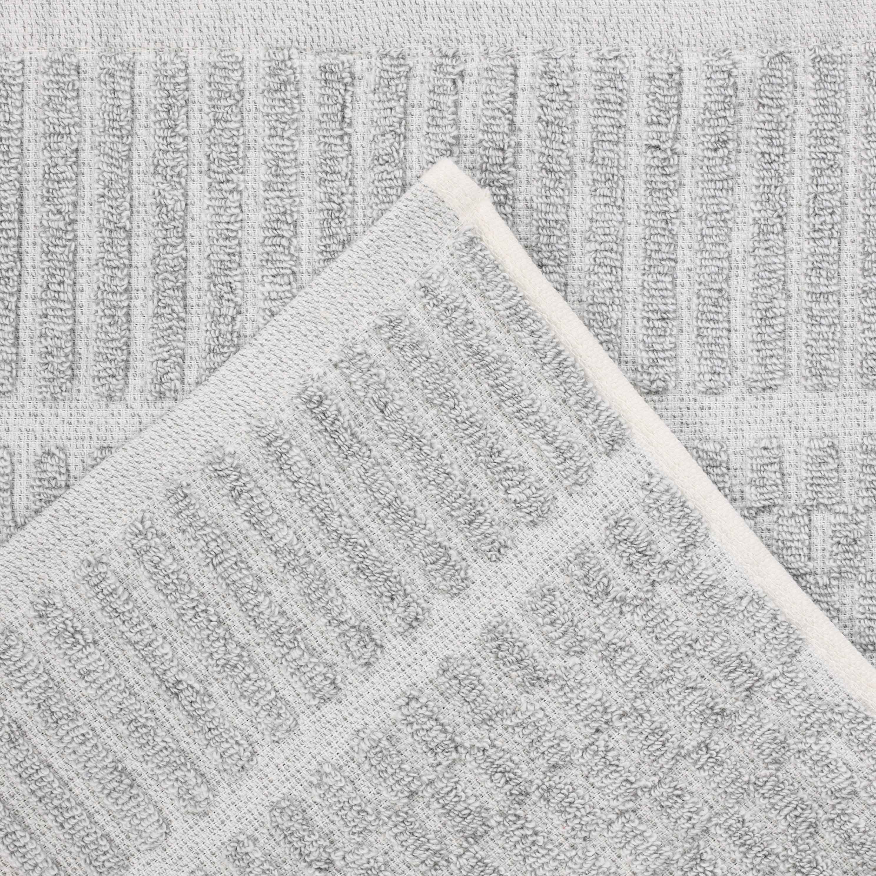 Juno Cotton Blend Medium Weight Checkered Border 3 Piece Towel Set - Blue Nile Mills