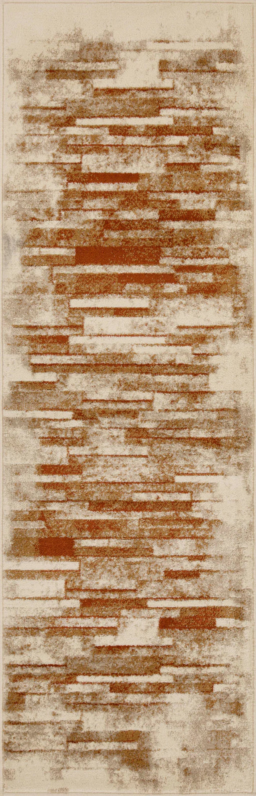 Culver Abstract Graphic Design Indoor Area Rug or Runner Rug - Rust