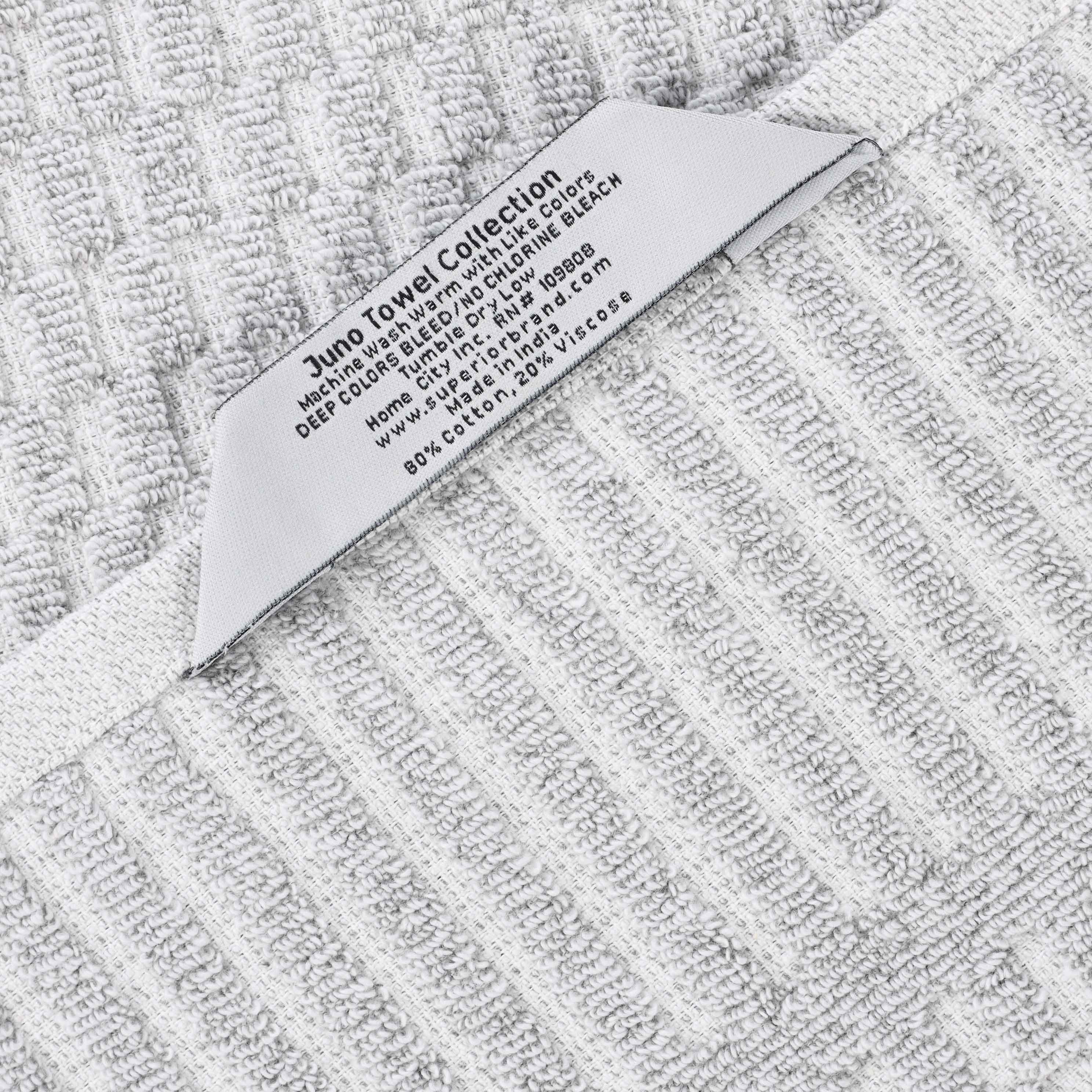 Juno Cotton Blend Medium Weight Checkered Border 3 Piece Towel Set - Blue Nile Mills