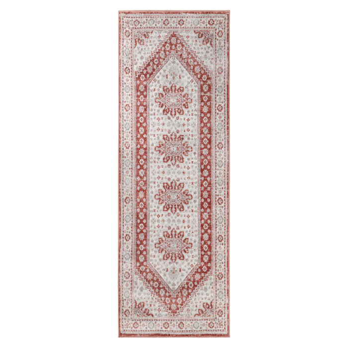 Layland Classic Medallion Traditional Indoor Area Rug or Runner - Rust