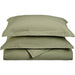 Wimberton Microfiber Wrinkle-Resistant Solid Duvet Cover and Pillow Sham Set - Sage