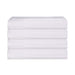 Cotton Ribbed Textured Highly Absorbent 4 Piece Hand Towel Set - White