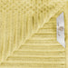 Cotton Ribbed Textured Medium Weight 6 Piece Towel Set - Golden  MIst