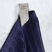 Cotton Ribbed Textured Medium Weight 6 Piece Towel Set - Navy Blue