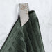 Ribbed Textured Cotton Medium Weight 12 Piece Towel Set - Pine