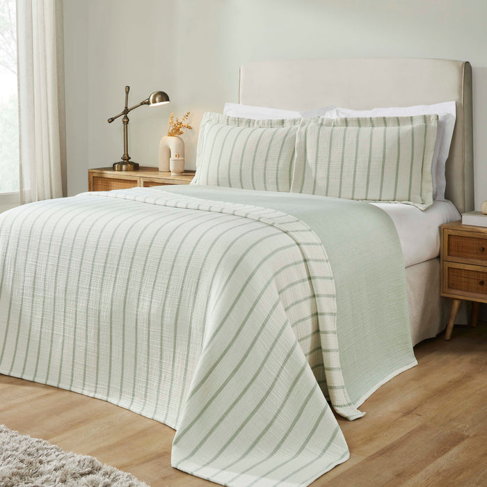 Valencia Reversible Cotton Medium Weight Matelasse Bedspread Set