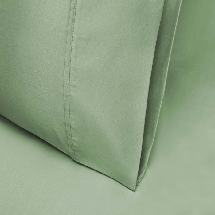 1000 Thread Count Wrinkle Resistant Pillowcase Set - Sage