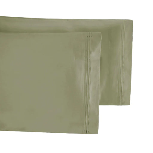 650 Thread Count Egyptian Cotton Solid Pillowcase Set - Sage