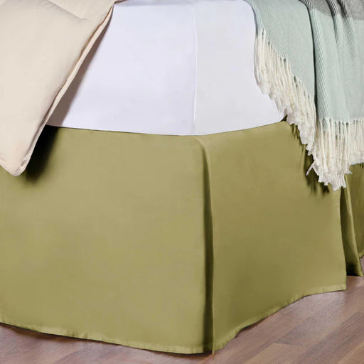 Egyptian Cotton 300 Thread Count Solid Bed Skirt - Sage