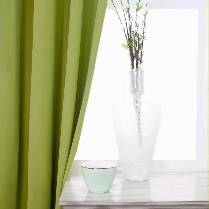 Solid Classic Modern Grommet Blackout Curtain Set