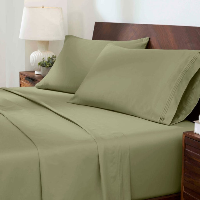 1000 Thread Count Egyptian Cotton Bed Sheet Set Olympic Queen