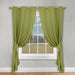 Solid Machine Washable Room Darkening Blackout Curtains, Set of 2 - Sage