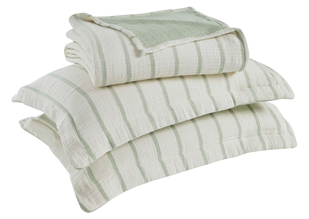 Valencia Reversible Cotton Medium Weight Matelasse Bedspread Set