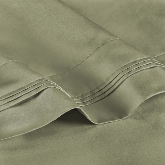 650 Thread Count Egyptian Cotton Solid Pillowcase Set - Sage