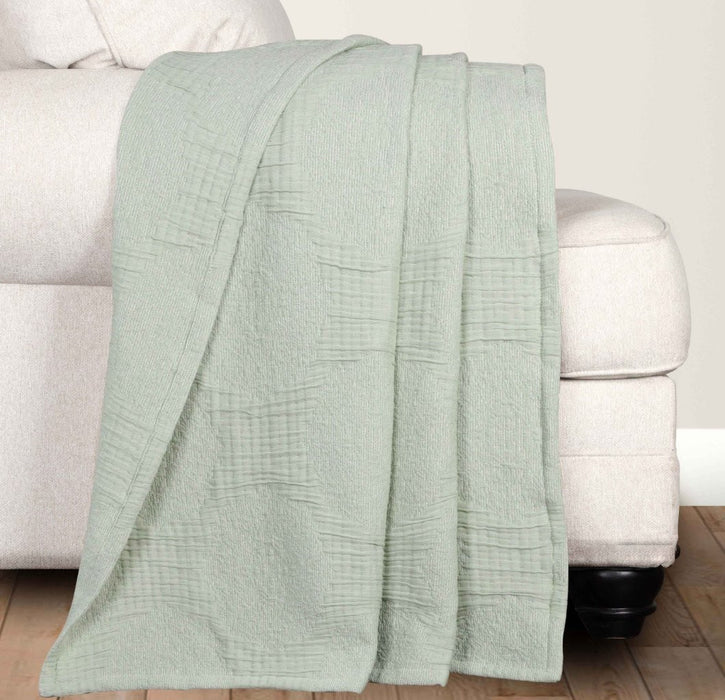 Tanta Cotton Medium Weight Crinkle Woven Coverlet