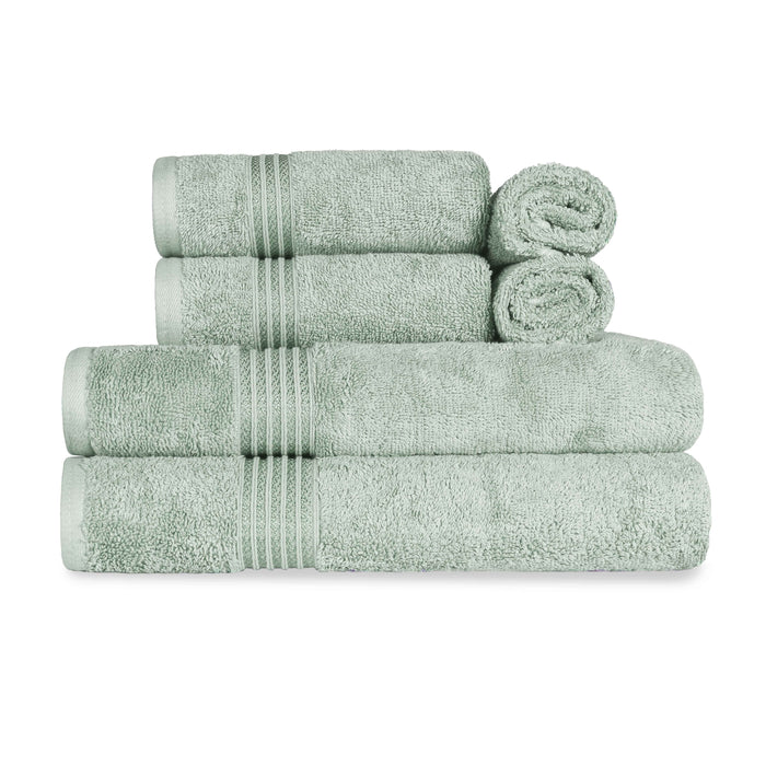 Heritage Egyptian Cotton 6 Piece Solid Towel Set