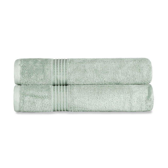 Egyptian Cotton Solid 2 Piece Bath Sheet Towel Set - Sage