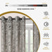 Leaves Machine Washable Room Darkening Blackout Curtains - Sage