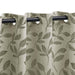 Leaves Machine Washable Room Darkening Blackout Curtains - Sage