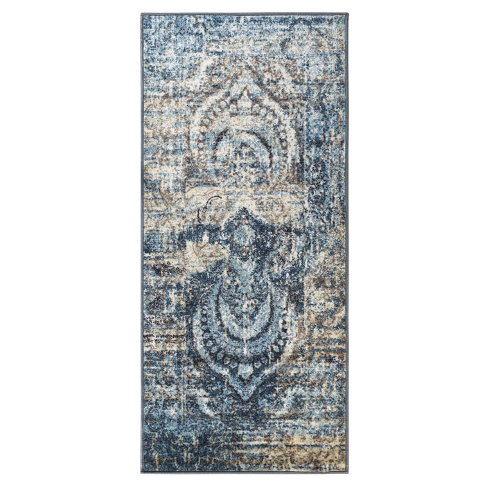 Salford Modern Medallion Non-Slip Indoor Area Rug