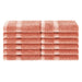 Rayon from Bamboo Blend Solid 12 Piece Face Towel Set - Salmon