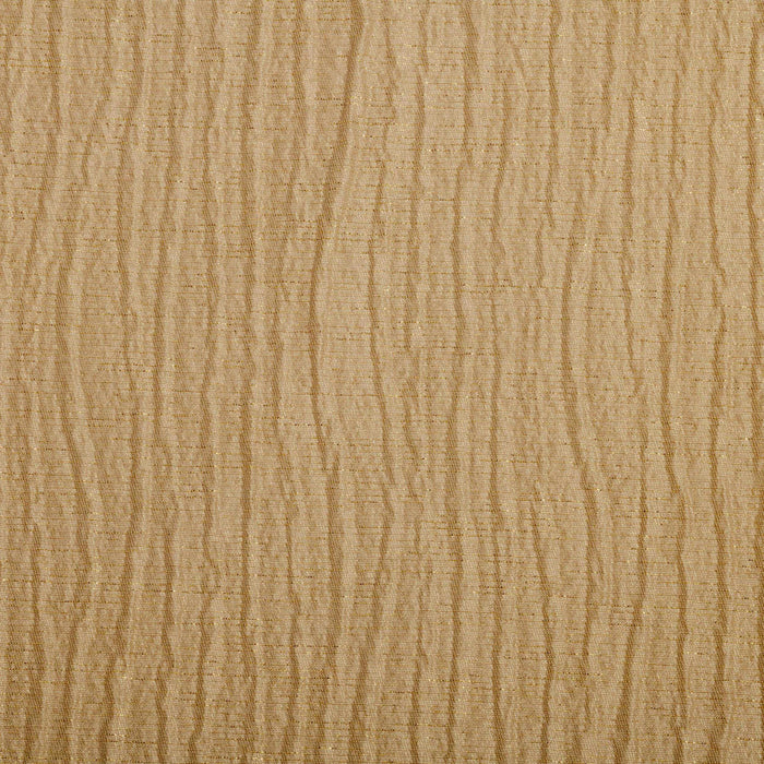 Metallic Cascade Jacquard Solid Textured Curtain Set - Sand