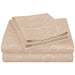 600 Thread Count Cotton Blend Italian Paisley Deep Pocket Sheet Set - Sand