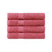 Kendell Egyptian Cotton 4 Piece Bath Towel Set with Dobby Border - SandyRose