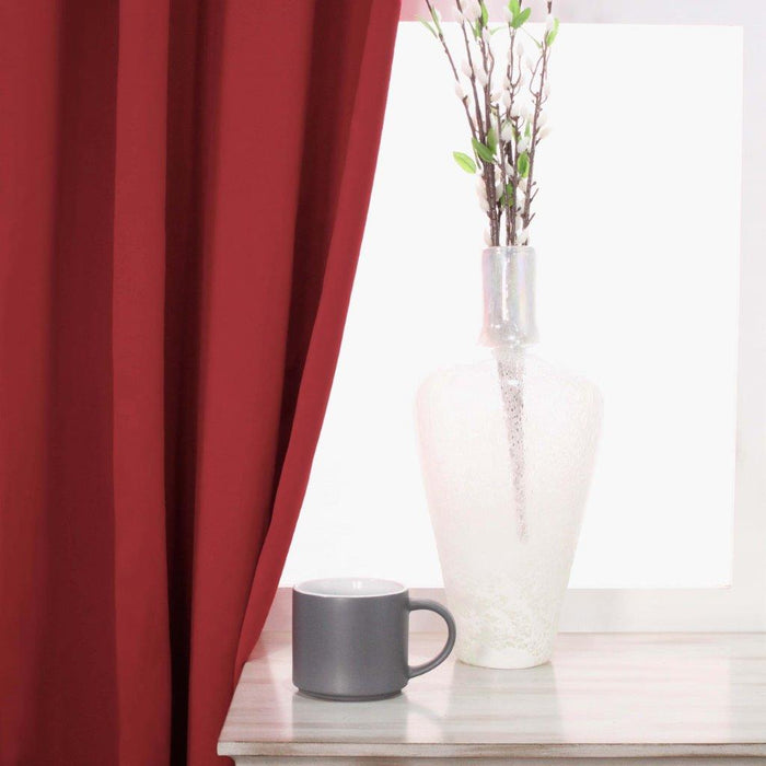 Solid Classic Modern Grommet Blackout Curtain Set