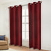 Solid Machine Washable Room Darkening Blackout Curtains, Set of 2 - Sangaria