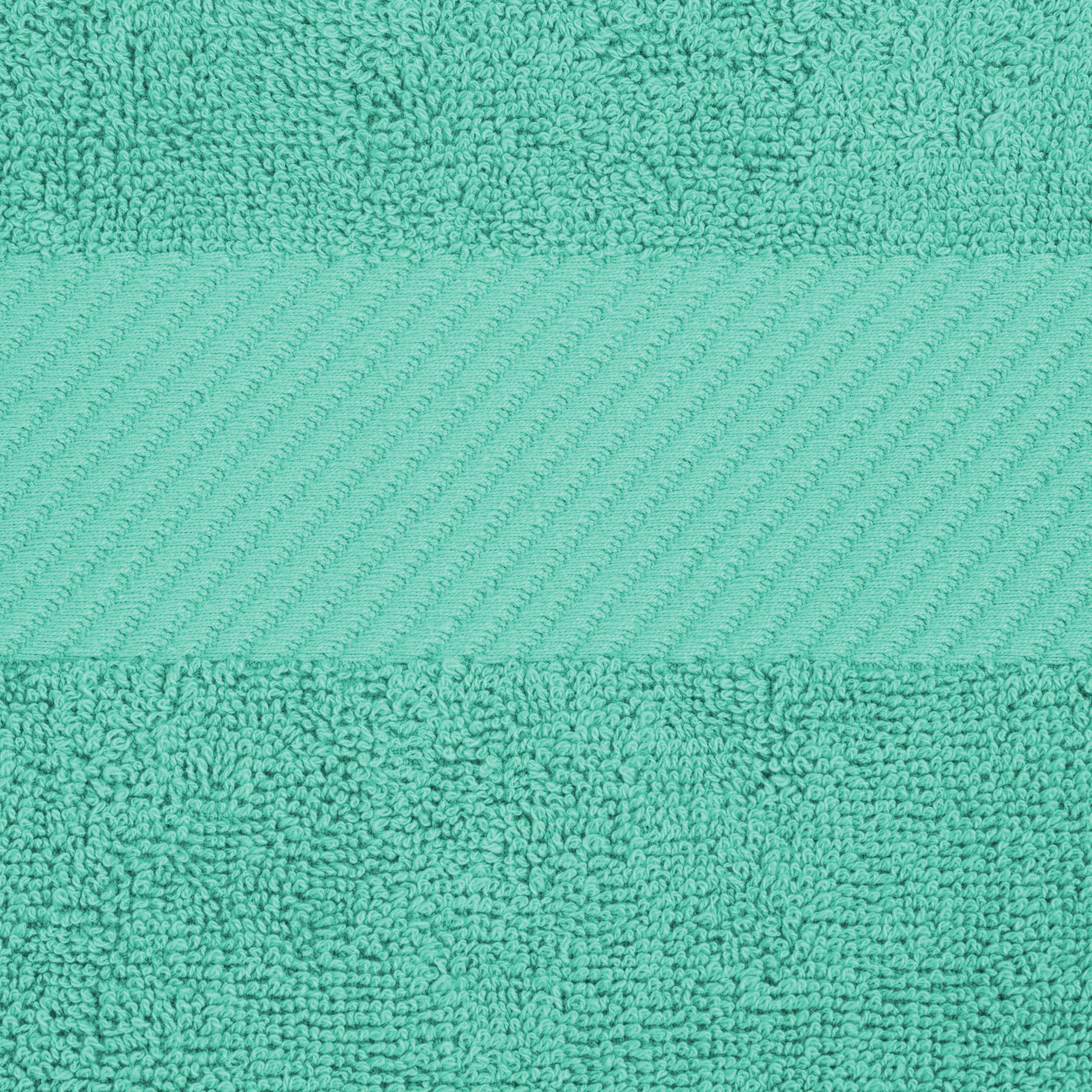 Kendell Egyptian Cotton 4 Piece Bath Towel Set with Dobby Border - Blue Nile Mills