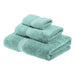 Egyptian Cotton Pile Plush Heavyweight Absorbent 3 Piece Towel Set - Seafoam