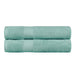 Kendell Egyptian Cotton Medium Weight Solid Bath Towel Set of 2 - Seafoam