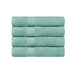 Kendell Egyptian Cotton 4 Piece Bath Towel Set with Dobby Border - Seafoam