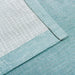 Metallic Cascade Jacquard Solid Textured Curtain Set - SeaFoam