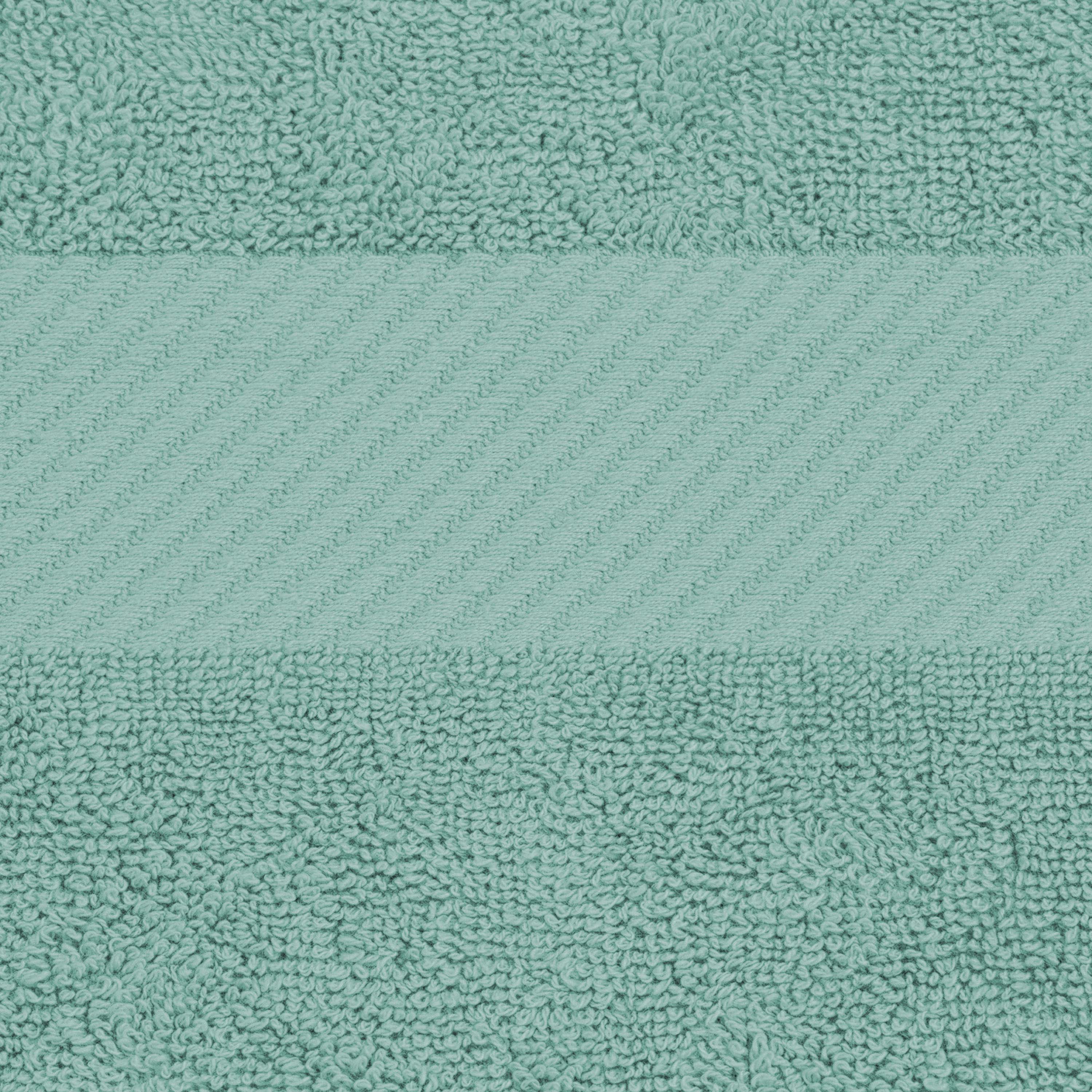 Kendell Egyptian Cotton 4 Piece Bath Towel Set with Dobby Border - Blue Nile Mills