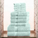 Egyptian Cotton Pile Solid 10-Piece Towel Set - Seafoam