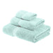 Egyptian Cotton Pile Plush Heavyweight Absorbent 3 Piece Towel Set - Seafoam