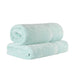 Egyptian Cotton Pile Plush Heavyweight Absorbent Bath Sheet Set of 2 - Seafoam