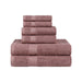 Kendell Egyptian Cotton 6 Piece Towel Set with Dobby Border - Sedona