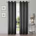 Shimmer Abstract Modern Blackout Curtain Set - Grey