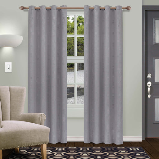 Shimmer Abstract Modern Blackout Curtain Set