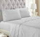 Organic Cotton 300 Thread Count Percale Flat Bed Sheet - Silver