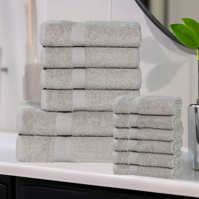 Franklin Cotton Eco Friendly 12 Piece Towel Set